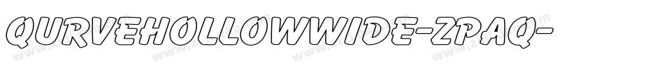 QurveHollowWide-Zpaq字体转换
