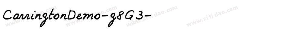 CarringtonDemo-g8G3字体转换
