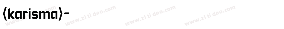 (karisma)字体转换