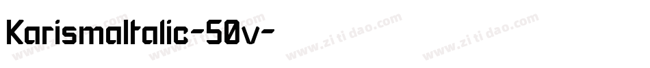 KarismaItalic-50v字体转换