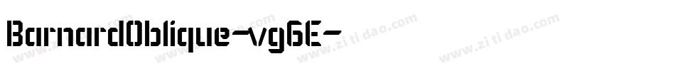 BarnardOblique-vg6E字体转换