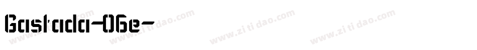 Gastada-O6e字体转换