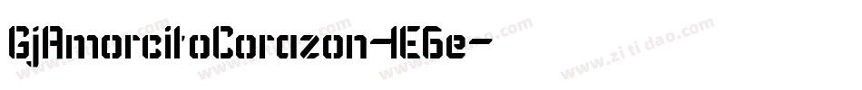 GjAmorcitoCorazon-lE6e字体转换