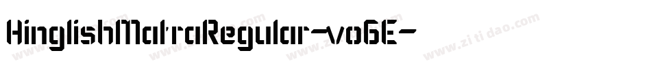 HinglishMatraRegular-vo6E字体转换