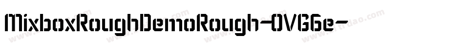 MixboxRoughDemoRough-OVG6e字体转换