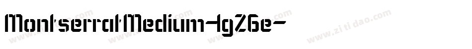 MontserratMedium-lgZ6e字体转换