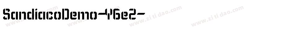 SandiacoDemo-Y6e2字体转换 SandiacoDemo-Y6e2字体转换