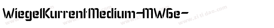 WiegelKurrentMedium-MW6e字体转换