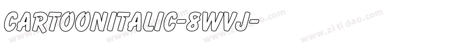 CartoonItalic-8WVJ字体转换