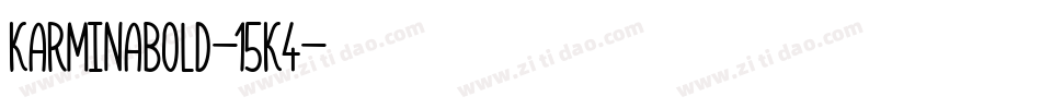KarminaBold-15K4字体转换