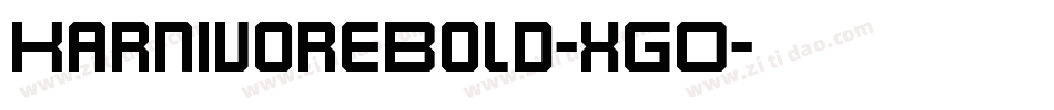 KarnivoreBold-xGO字体转换