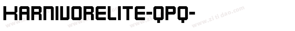 KarnivoreLite-qpq字体转换