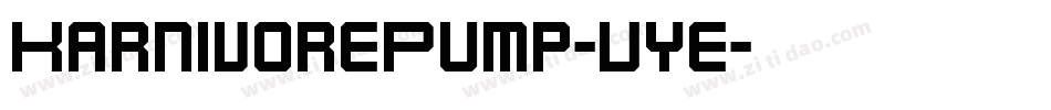 KarnivorePump-Vye字体转换