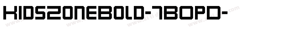 KidsZoneBold-7BOpD字体转换