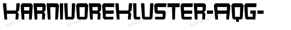 KarnivoreKluster-Aqg字体转换