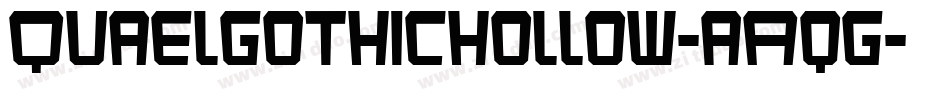 Quaelgothichollow-aAqg字体转换