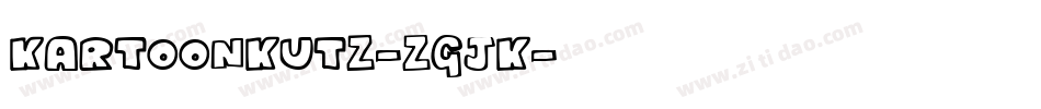 Kartoonkutz-ZGjK字体转换