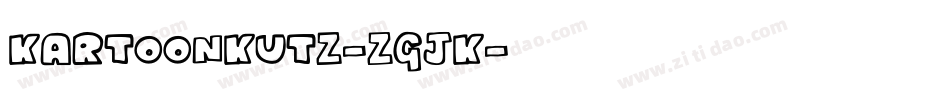 Kartoonkutz-ZGjK字体转换
