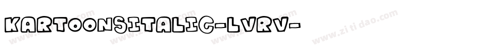 KartoonsItalic-lvrV字体转换