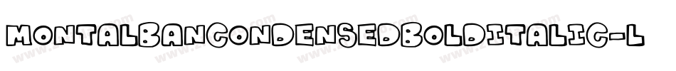 MontalbanCondensedBoldItalic-L9lZ字体转换