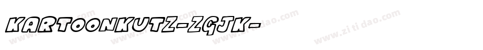 Kartoonkutz-ZGjK字体转换