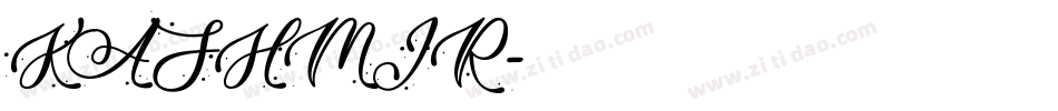 KASHMIR字体转换