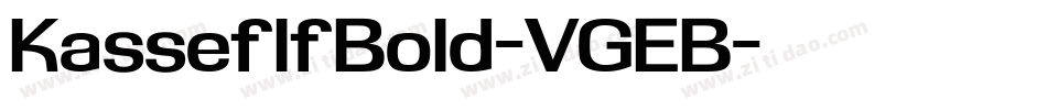 KasseflfBold-VGEB字体转换
