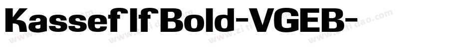 KasseflfBold-VGEB字体转换