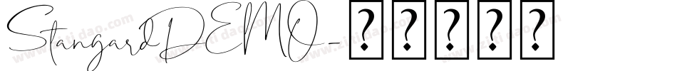 StangardDEMO字体转换