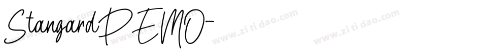 StangardDEMO字体转换