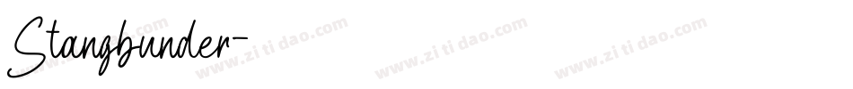 Stangbunder字体转换