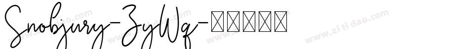 Snobjury-ZyWq字体转换 Snobjury-ZyWq字体转换