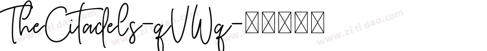 TheCitadels-qVWq字体转换