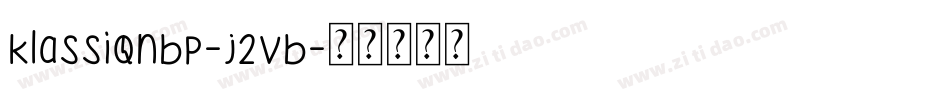 KlassiqNbp-J2VB字体转换