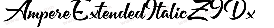 AmpereExtendedItalic-Z9Dx字体转换