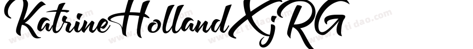KatrineHolland-XjRG字体转换