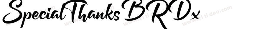 SpecialThanks-BRDx字体转换