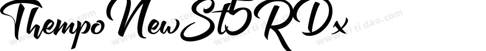 ThempoNewSt-5RDx字体转换