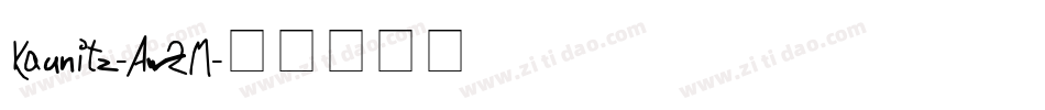 Kaunitz-Aw2M字体转换