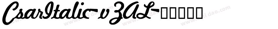 CsarItalic-vZAL字体转换