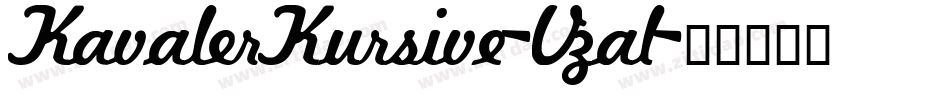 KavalerKursive-Vzal字体转换