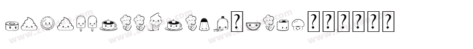 KawaiiFoodFont-GoLP字体转换