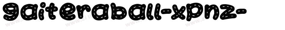 GaiteraBall-XPnZ字体转换