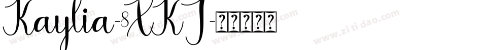 Kaylia-8XKJ字体转换