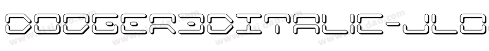 Dodger3DItalic-JLoj字体转换