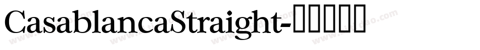 CasablancaStraight字体转换