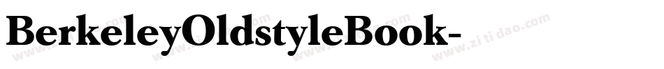BerkeleyOldstyleBook字体转换
