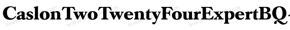 CaslonTwoTwentyFourExpertBQ-Book字体转换