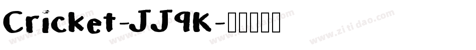 Cricket-JJ9K字体转换