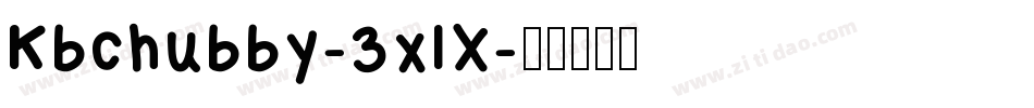 Kbchubby-3xlX字体转换